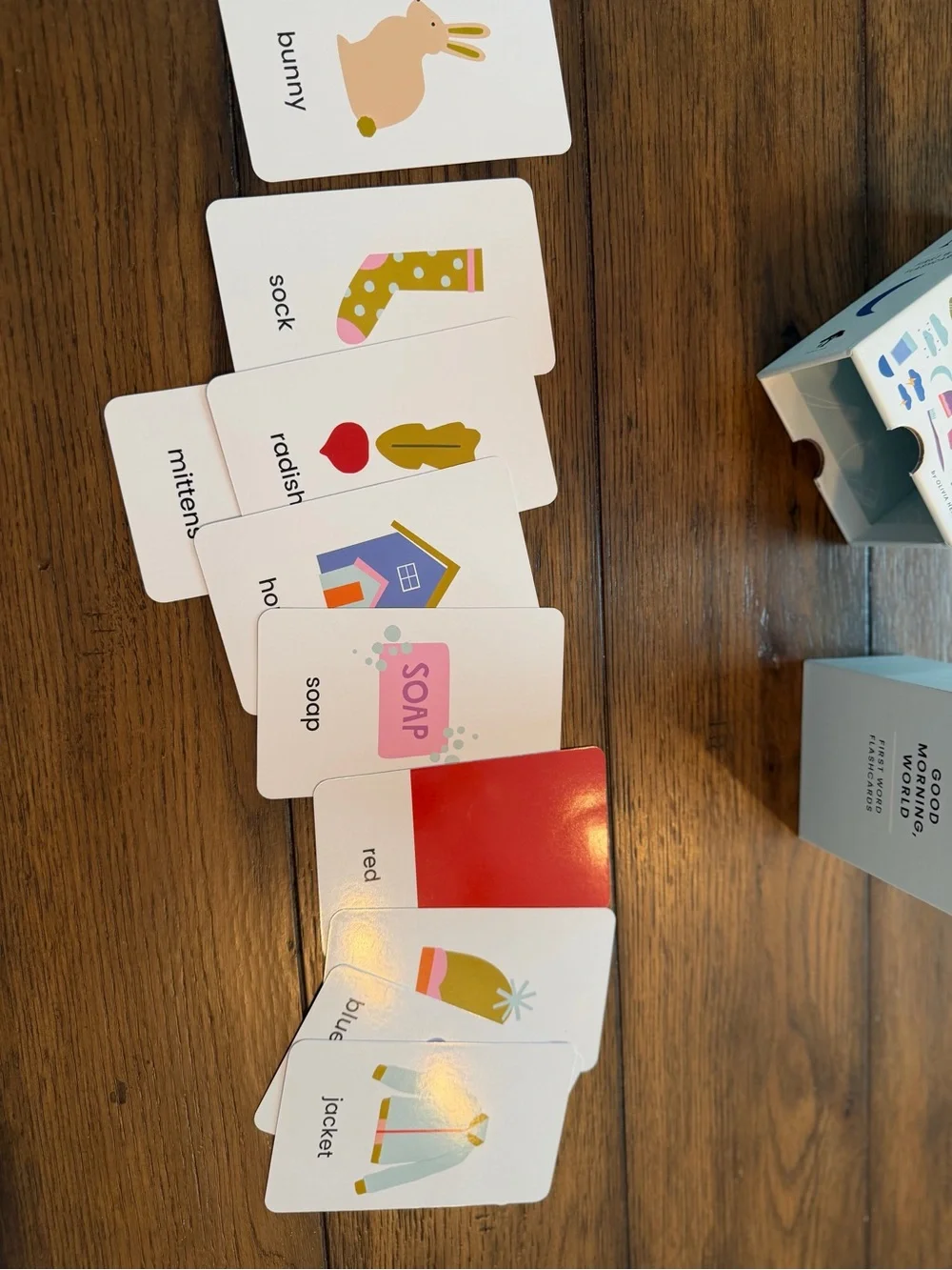 Good Morning, World 100 First Word Flashcards Toddler Learning Cards